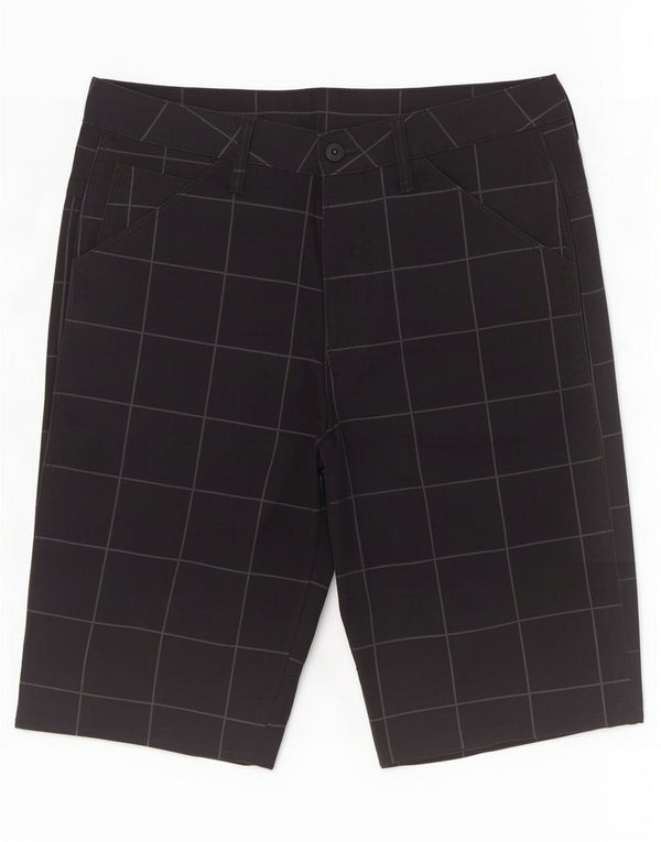 Bermuda da uomo G-Star W32 cotone medio a quadri neri