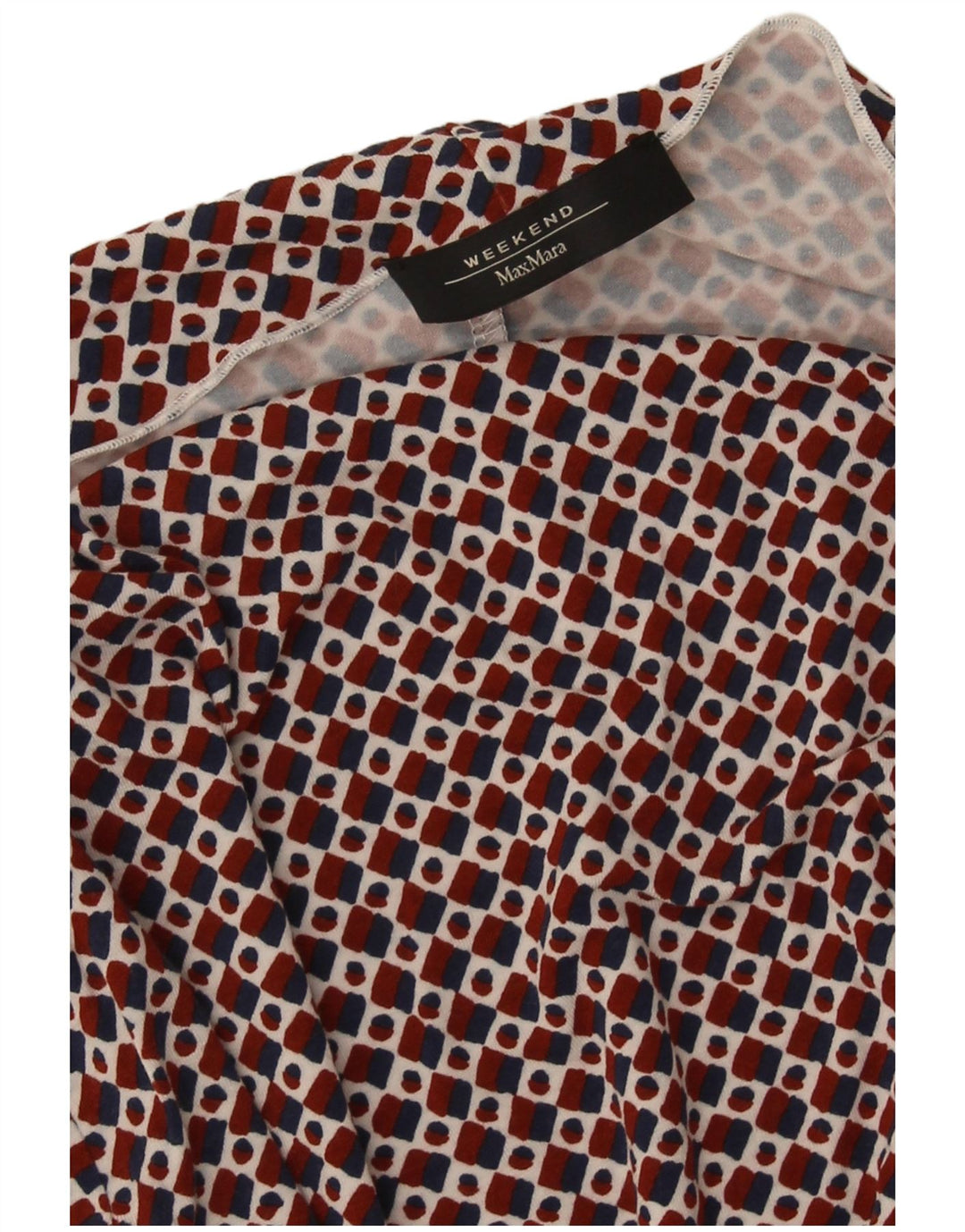 Camicetta da weekend da donna Max Mara Top UK 12 Rosso medio geometrico