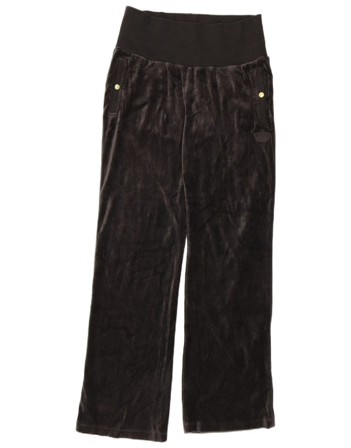 Pantaloni da tuta in velluto da donna Adidas UK 14 Large Grey Cotton