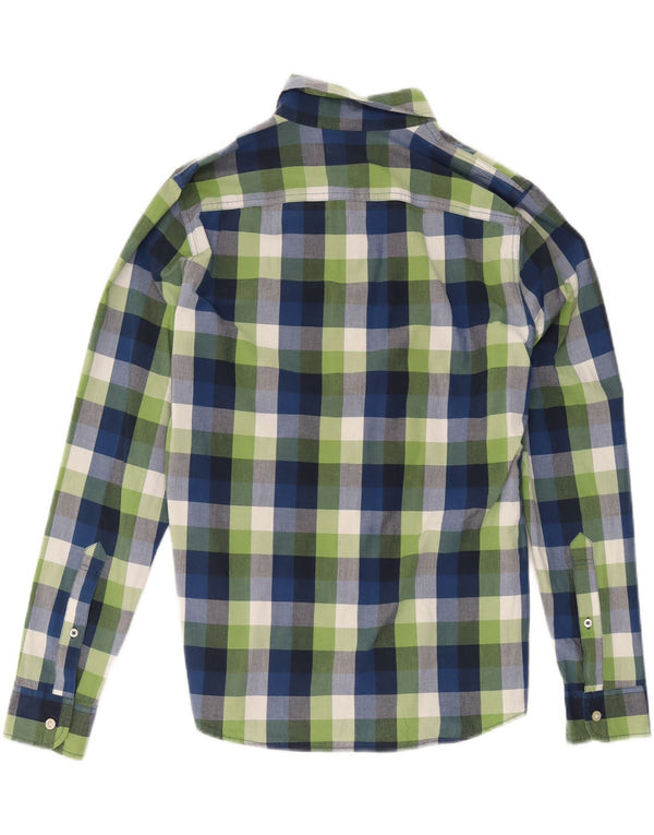 Camicia Hollister da uomo grande in cotone a quadretti multicolore