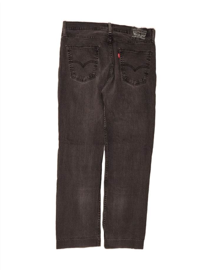 LEVI'S Womens Straight Jeans W33 L29 Black Cotton Vintage Levi's and Second-Hand Levi's from Messina Hembry 