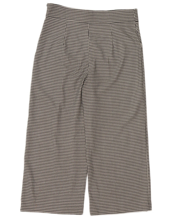 Pantaloni corti a vita alta da donna Zara XL W36 L25 pied de poule neri