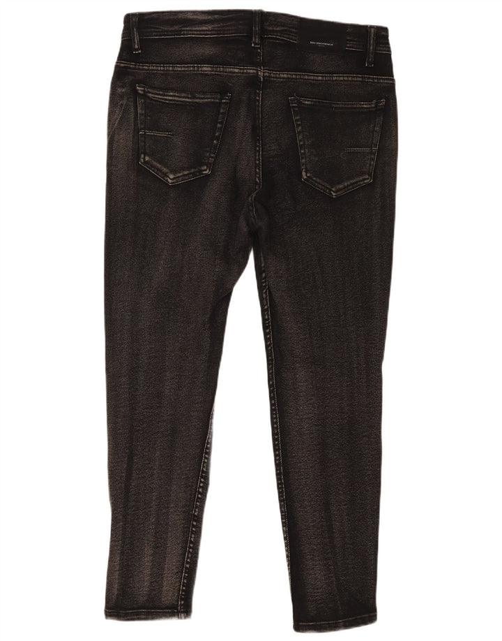 Jeans skinny effetto invecchiato Zara da uomo W36 L25 cotone nero