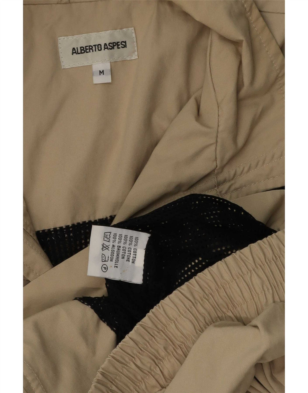 Giubbotto bomber da uomo Alberto Aspesi UK 38 Cotone beige medio