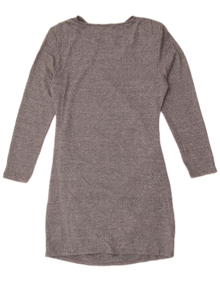 Abito tubino a maniche lunghe da donna Marks & Spencer UK 14 Grigio medio chiazzato