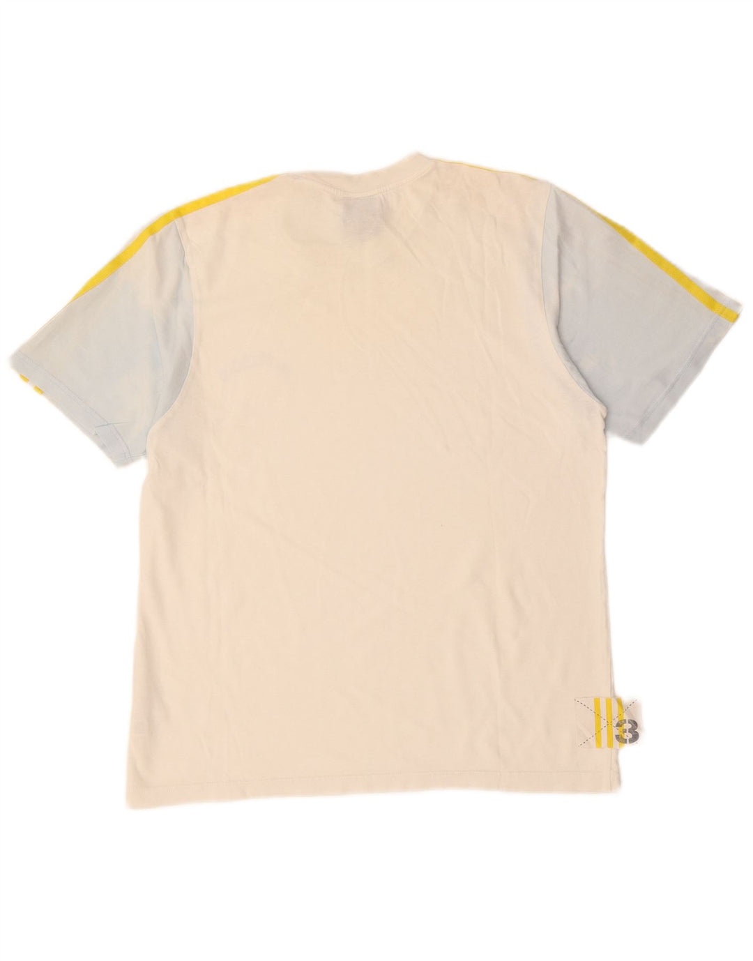 T-shirt da uomo ADIDAS Top Small in cotone color block bianco