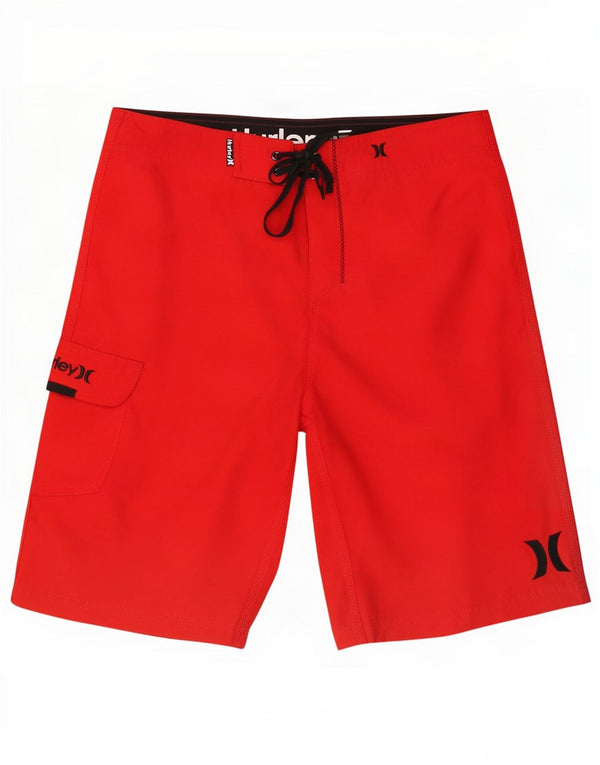 Pantaloncini da bagno da uomo Hurley in poliestere rosso medio