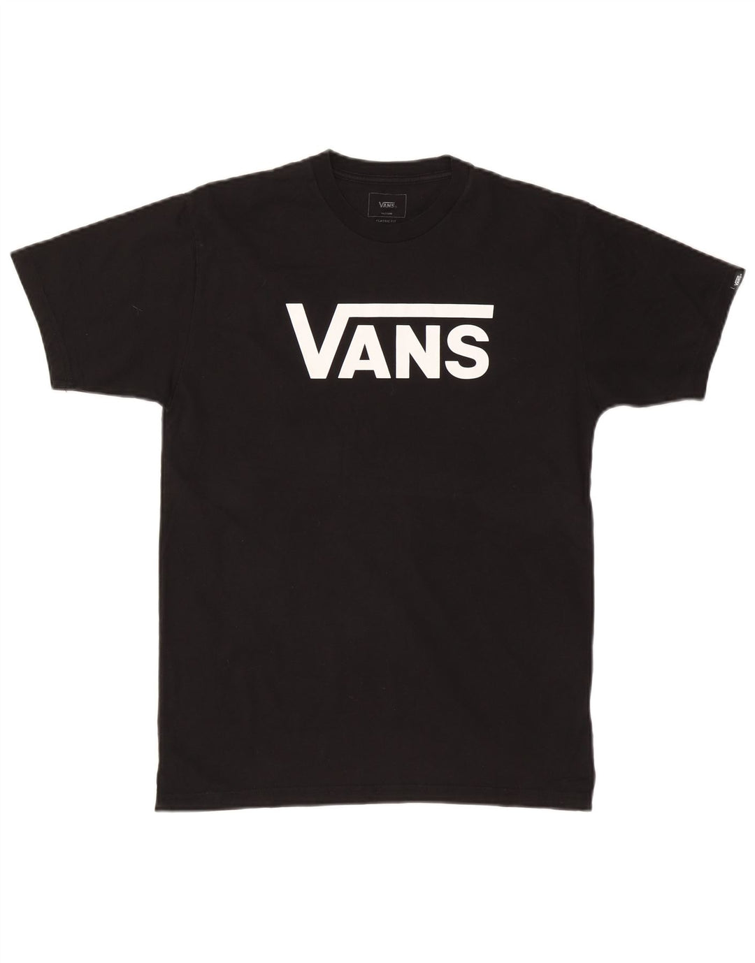 T-shirt grafica da uomo con vestibilità classica Vans, cotone medio nero