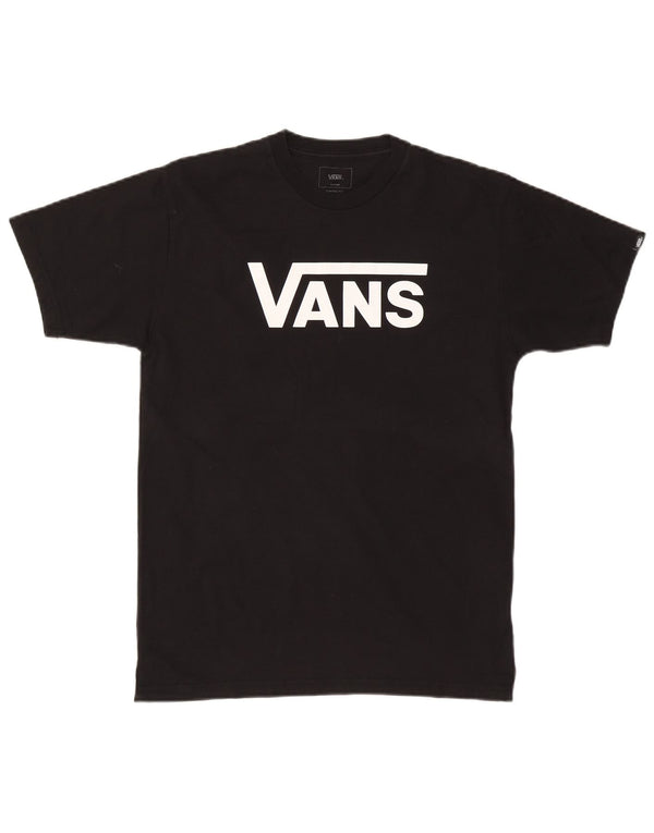 T-shirt grafica da uomo con vestibilità classica Vans, cotone medio nero