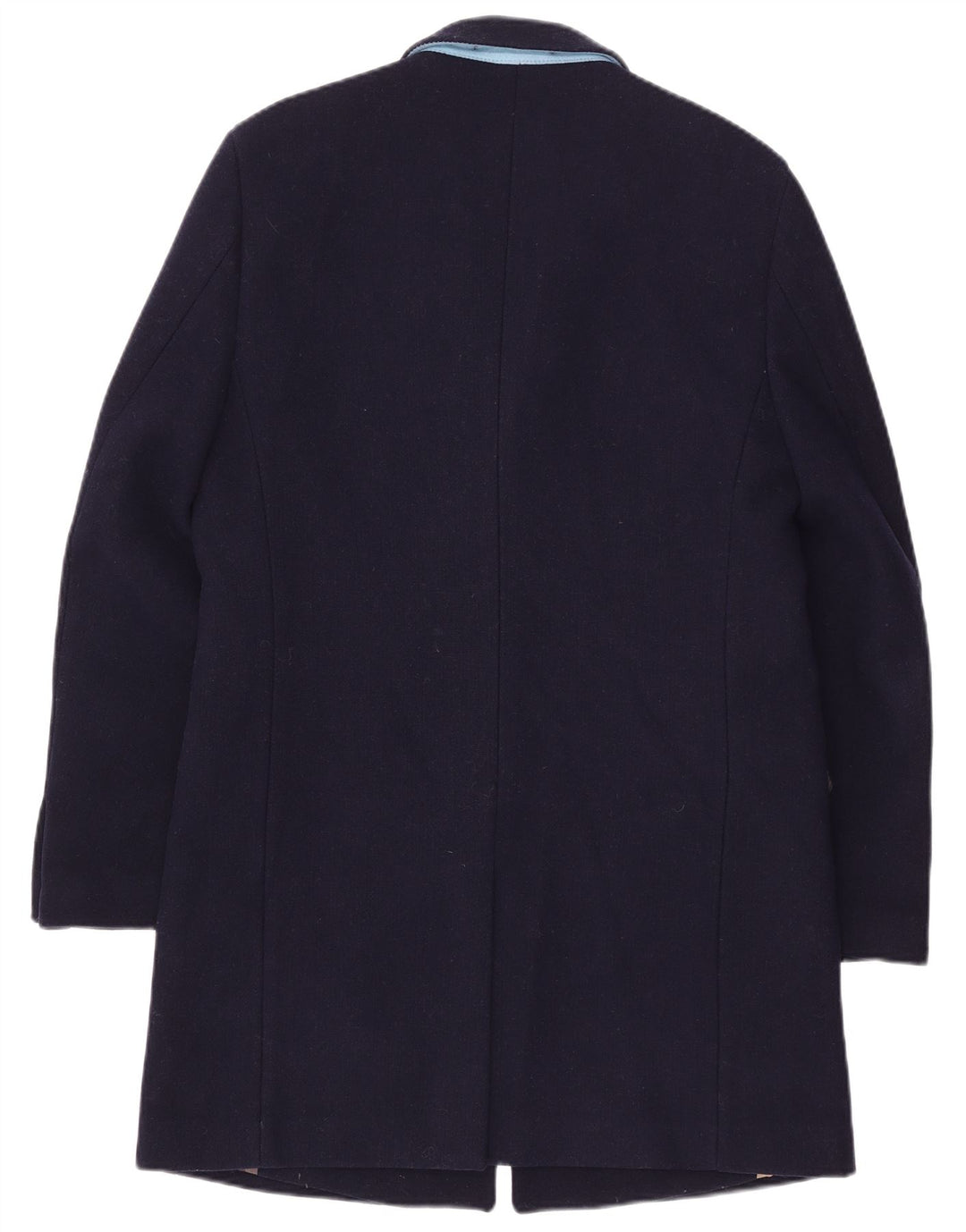 Cappotto vintage da uomo UK 42 XL in lana blu navy