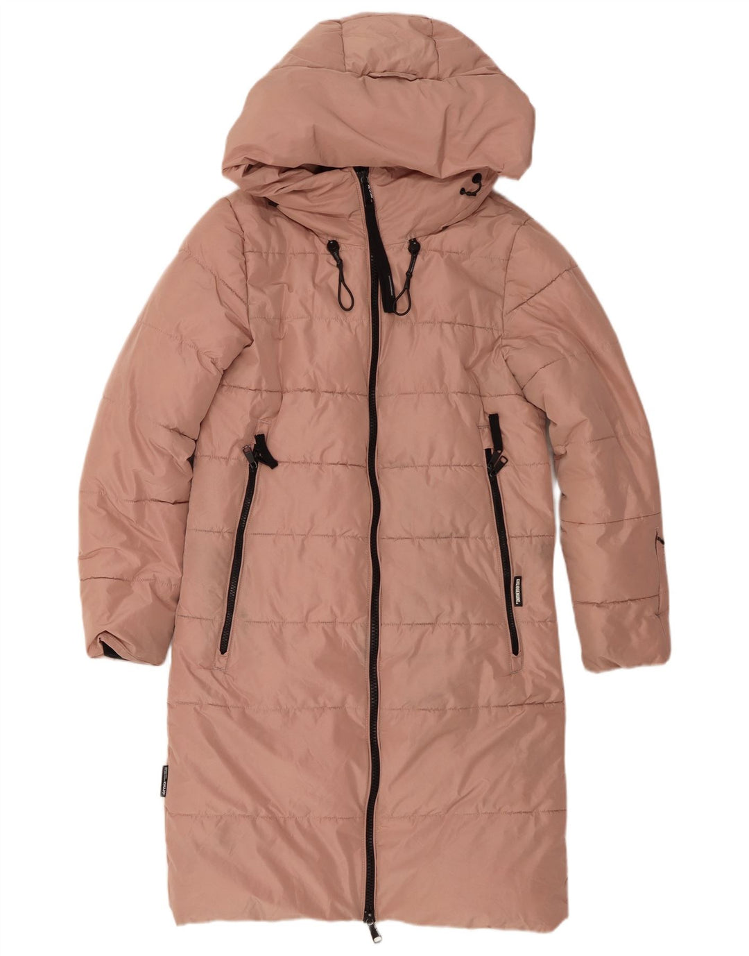 Cappotto imbottito oversize con cappuccio da donna KHUJO UK 6 XS poliestere rosa