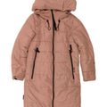 Cappotto imbottito oversize con cappuccio da donna KHUJO UK 6 XS poliestere rosa