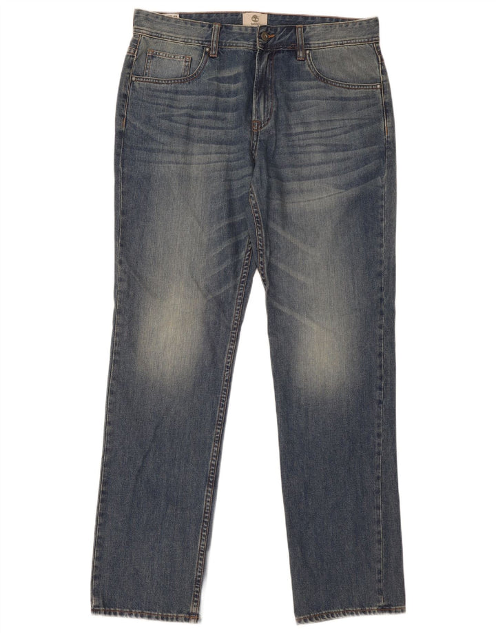 Jeans dritti da uomo Timberland W35 L33 cotone blu