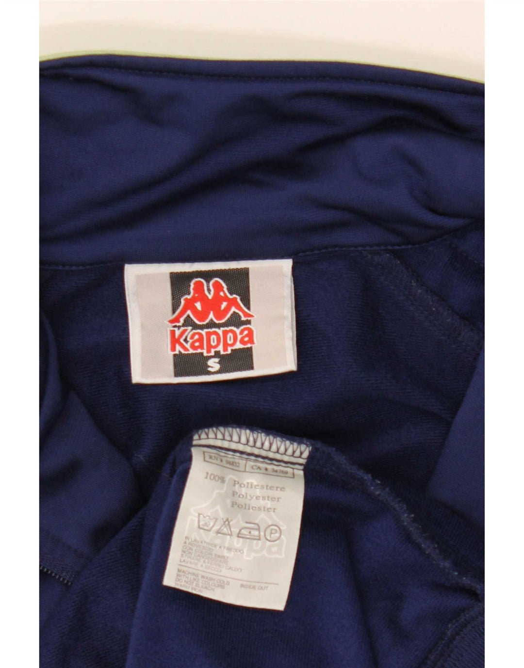 Giacca da ginnastica grafica da uomo Kappa Small Blu Navy Colourblock