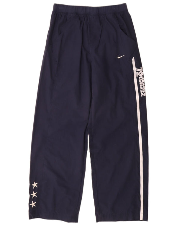 Pantaloni da tuta grafica Nike da ragazzo 12-13 anni Large in poliestere blu navy