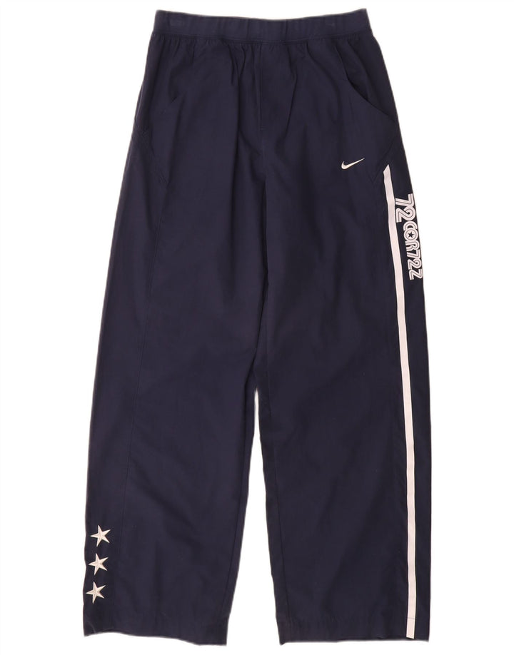Pantaloni da tuta grafica Nike da ragazzo 12-13 anni Large in poliestere blu navy