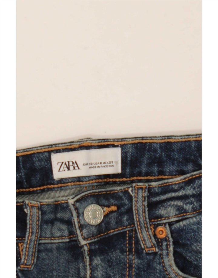 Jeans corti da donna Zara EU 38 piccoli W28 L25 blu