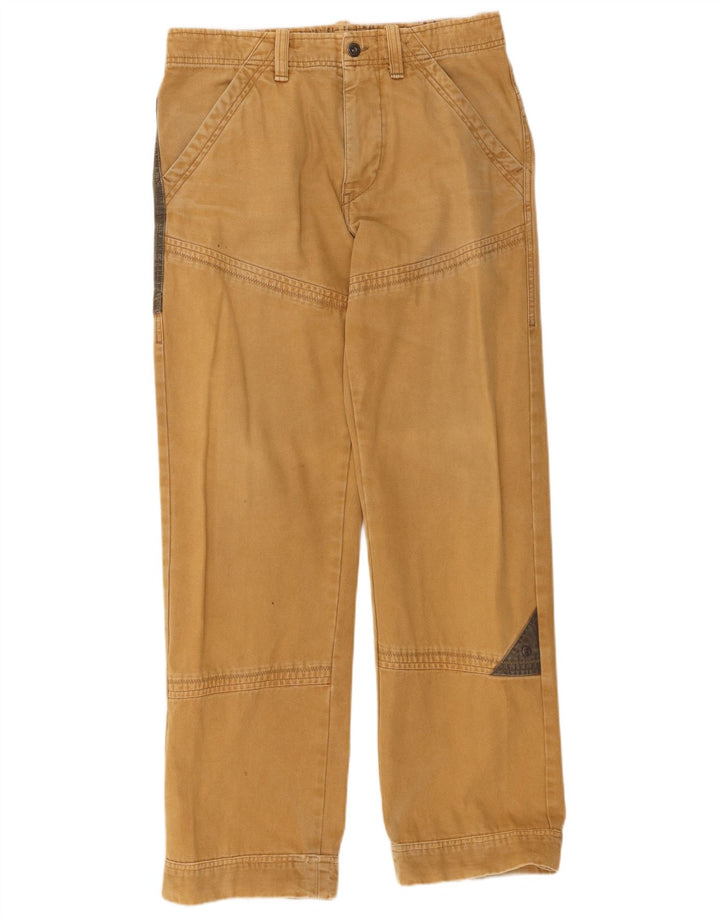 Pantaloni dritti grafici da uomo Murphy & Nye W33 L32 Beige Colourblock