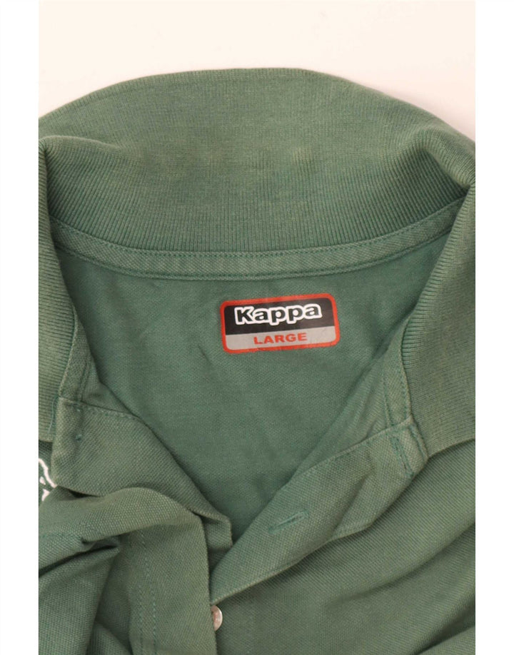 Polo grafica da uomo Kappa grande verde