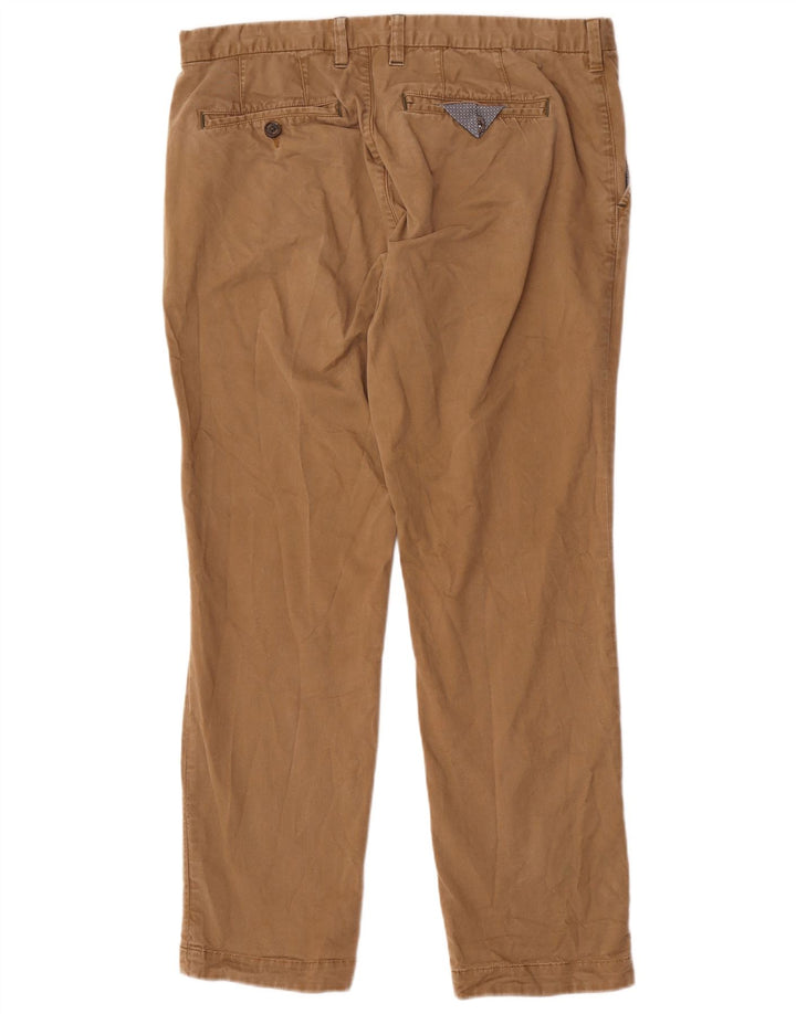 Pantaloni da abito dritti da uomo Ted Baker W36 L31 in cotone beige