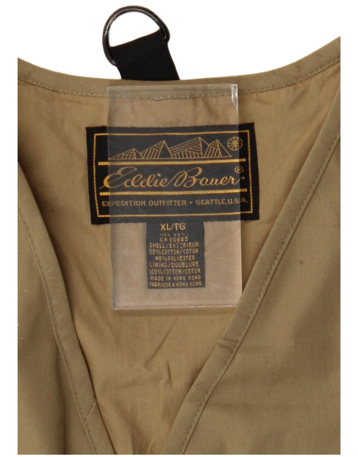 EDDIE BAUER Gilet multiuso oversize da donna UK 18 XL Cotone beige