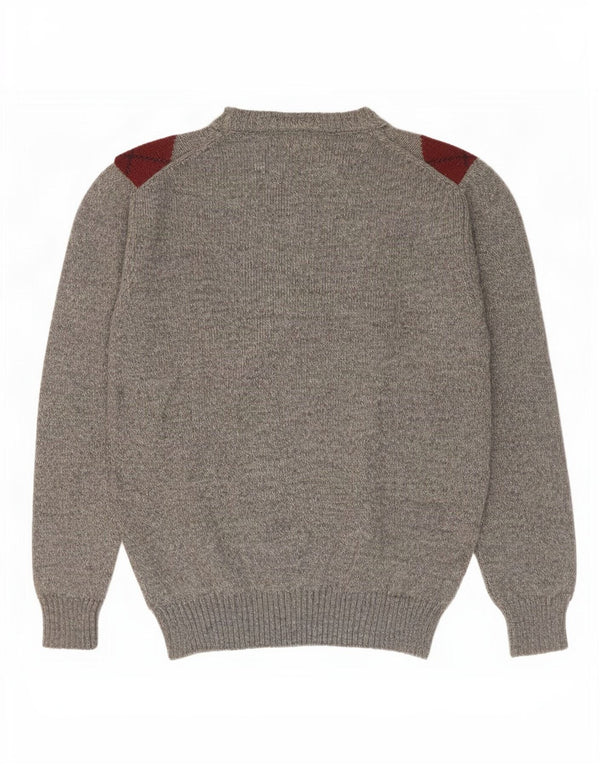 Maglione girocollo da uomo Rodes IT 48 Grigio medio a rombi/diamante