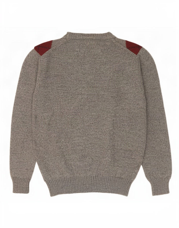 Maglione girocollo da uomo Rodes IT 48 Grigio medio a rombi/diamante