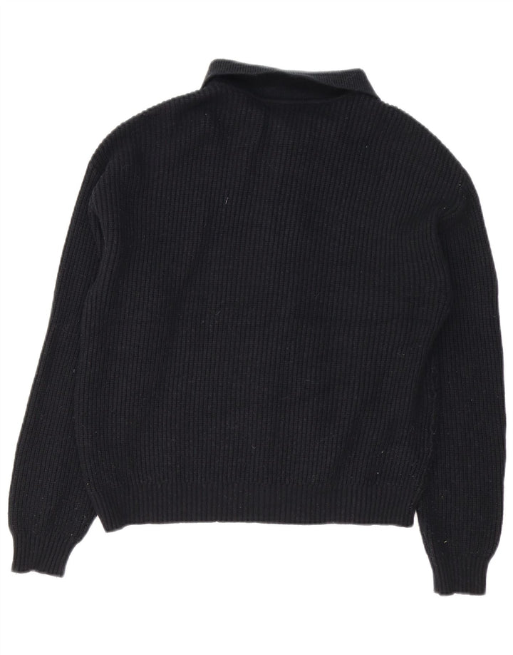 Maglione cardigan da donna Marks & Spencer UK 14 Viscosa nera media