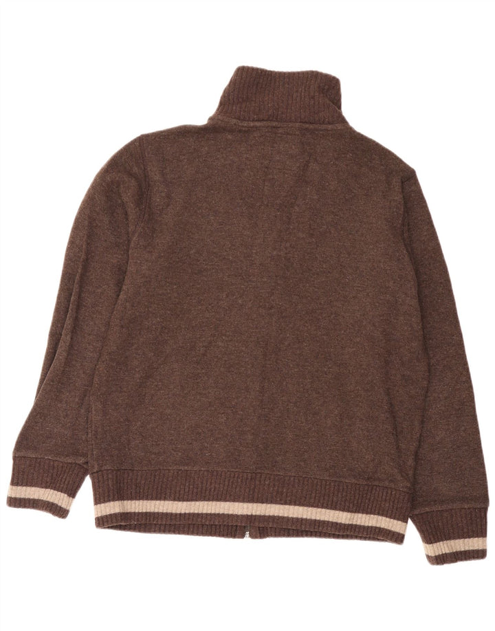 Maglione cardigan grafico da uomo Woolrich XL in lana marrone