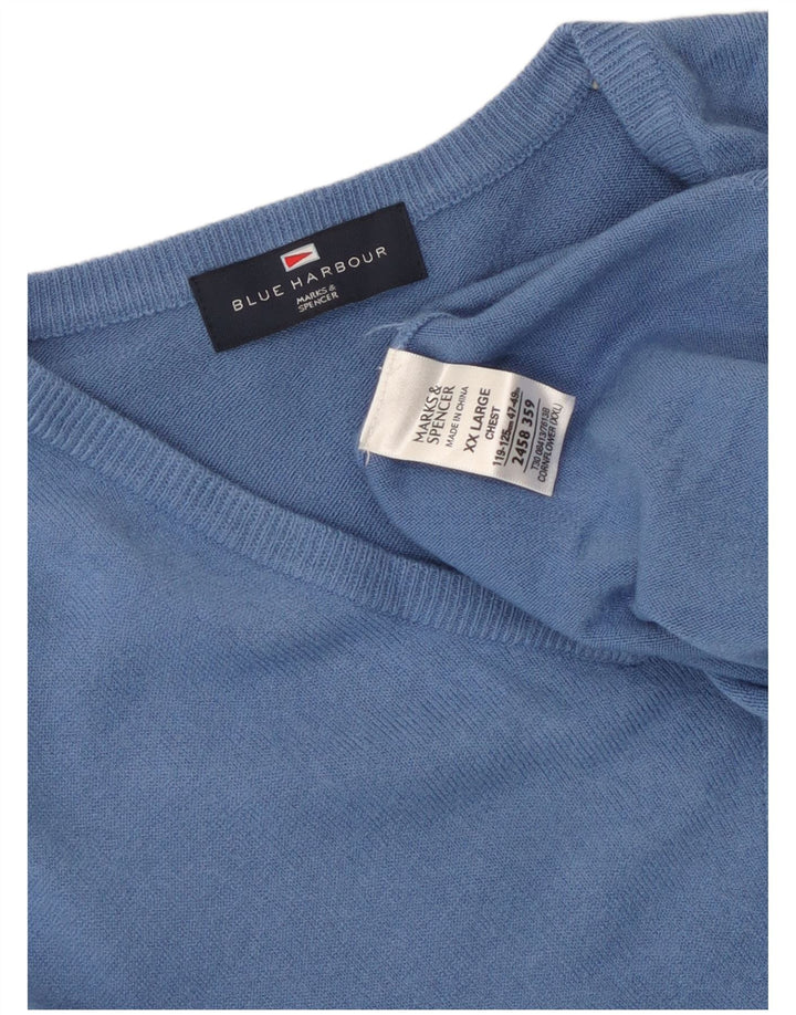 Canotta da uomo Marks & Spencer Blue Harbour Vest 2XL Acrilico blu