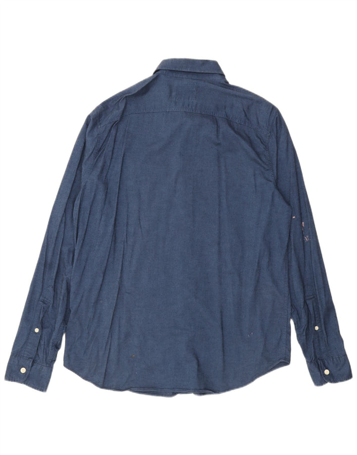 Camicia Hollister da uomo XL in cotone blu