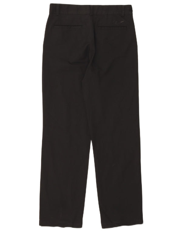 Pantaloni chino dritti Nike Dri Fit da donna XL W30 L29 poliestere nero
