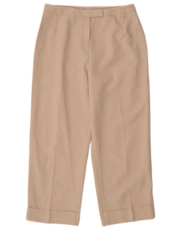 Pantaloni corti dritti da donna Marks & Spencer UK 12 Medium W30 L24 Beige