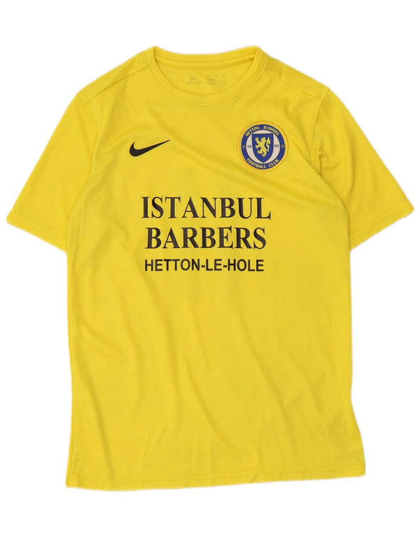 T-shirt grafica Nike da bambino Dri Fit Graphic 13-14 anni XL poliestere giallo