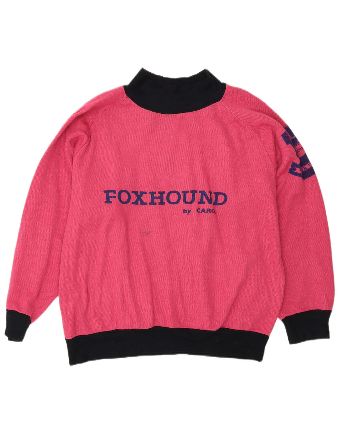 FOXHOUND Felpa con grafica da donna Maglione UK 16 Large Rosa