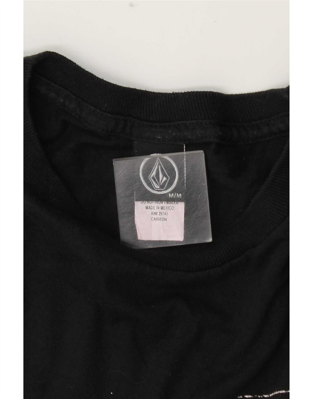 T-shirt grafica da uomo Volcom Top in cotone nero medio