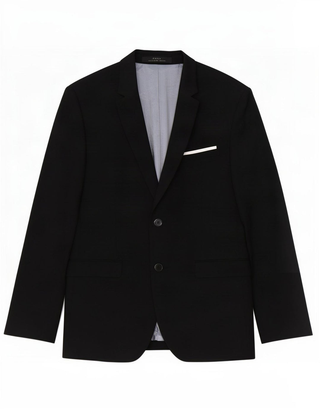 Giacca blazer a 2 bottoni da uomo Zara EU 52 grande viscosa nera