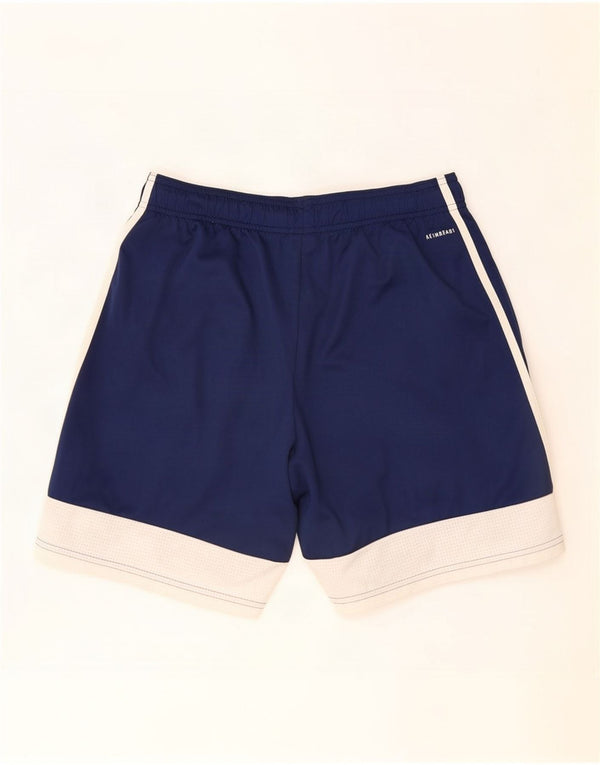 Pantaloncini sportivi Adidas Aeroready da uomo medi in poliestere color block blu navy