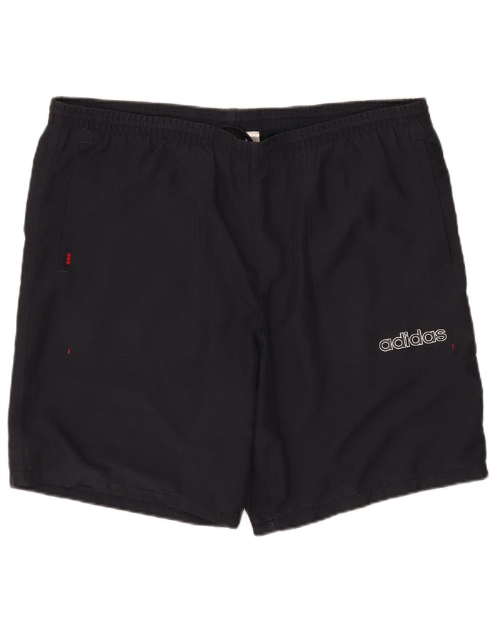 Pantaloncini sportivi da uomo Adidas Large blu navy in poliestere