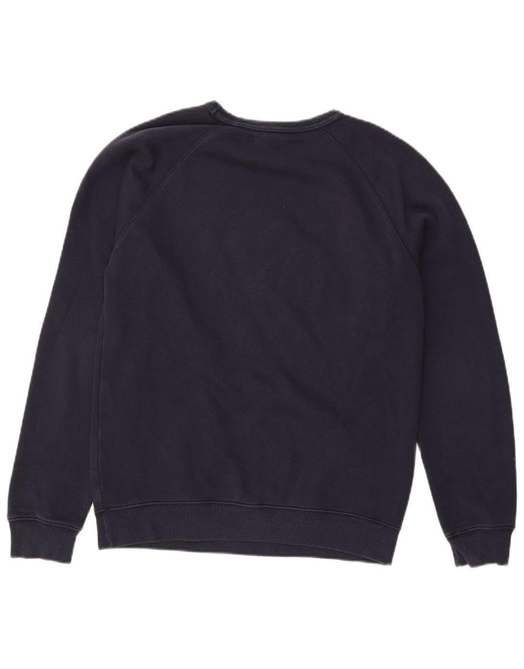 Felpa grafica da uomo Adidas piccola in cotone blu navy