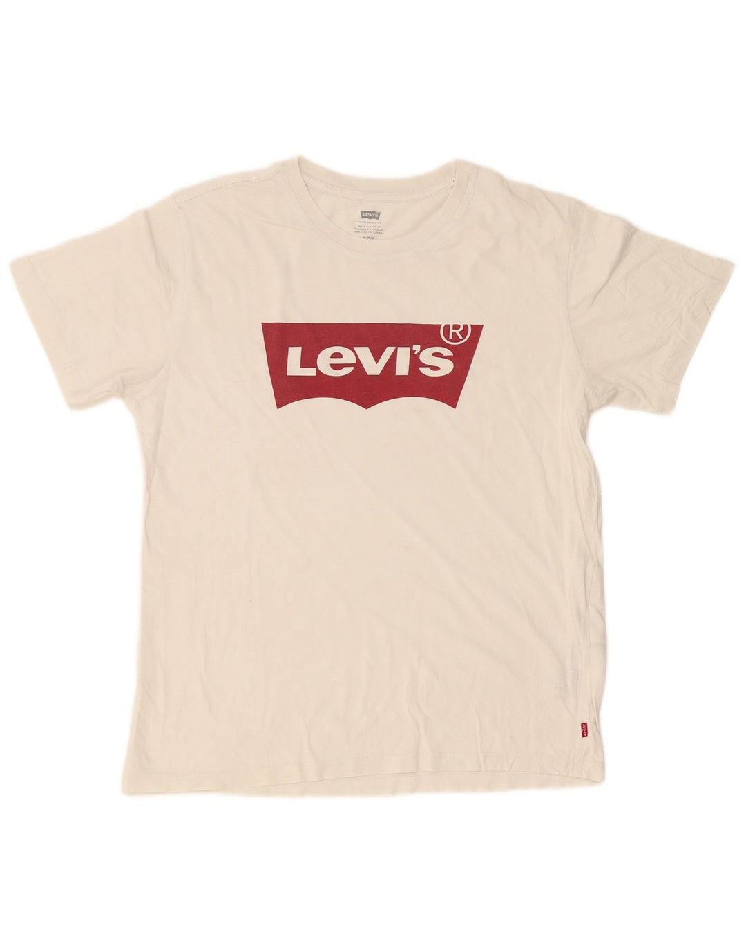 T-shirt grafica da uomo Levi's Top in cotone bianco medio