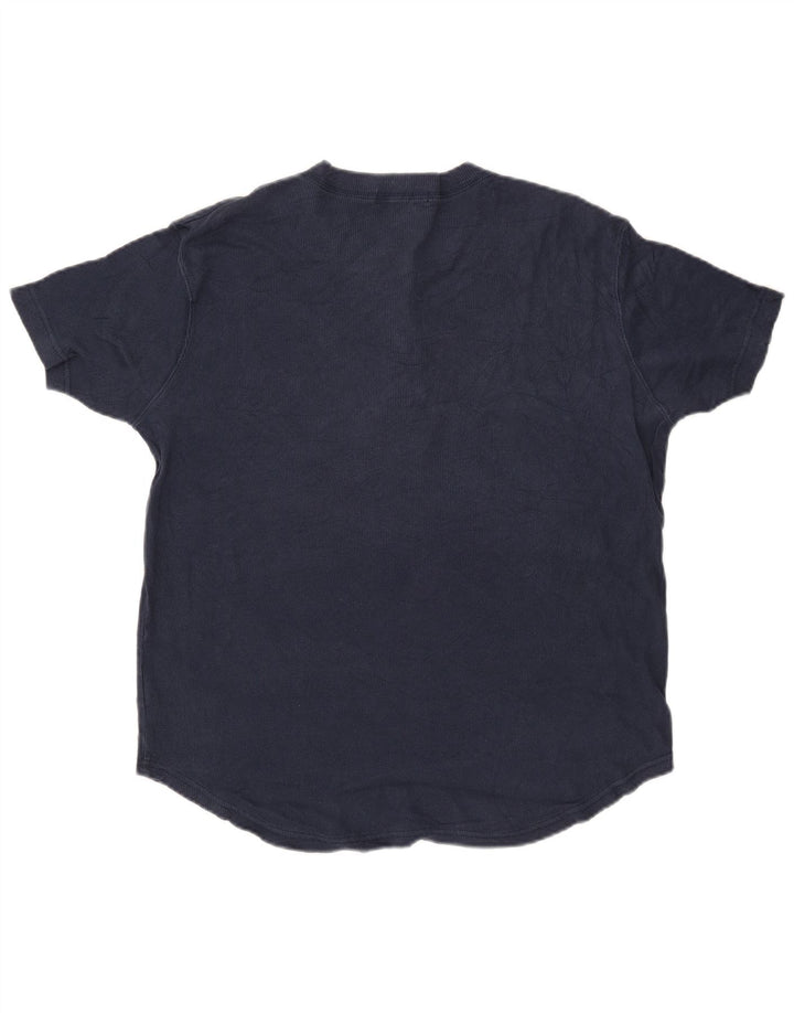 T-shirt da donna EDDIE BAUER UK 14 cotone medio blu navy