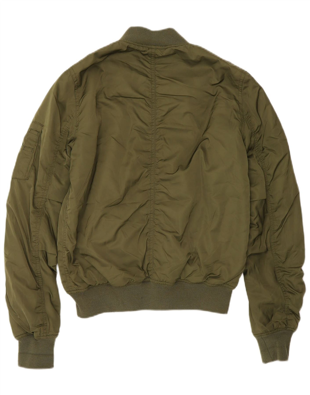 Giubbotto bomber imbottito da donna Topshop UK 8 piccolo poliestere verde