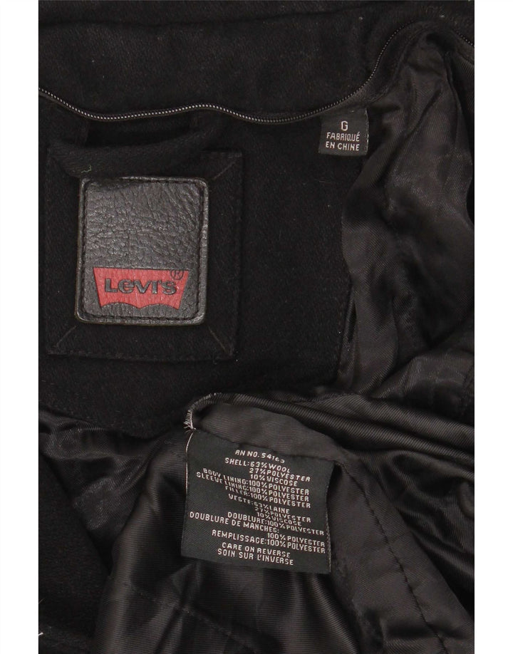 Giacca utility da uomo Levi's UK 40 Large in lana nera