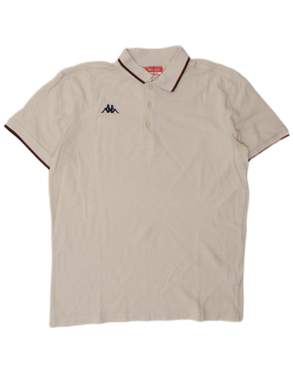 Polo Kappa Uomo XL Cotone Bianco