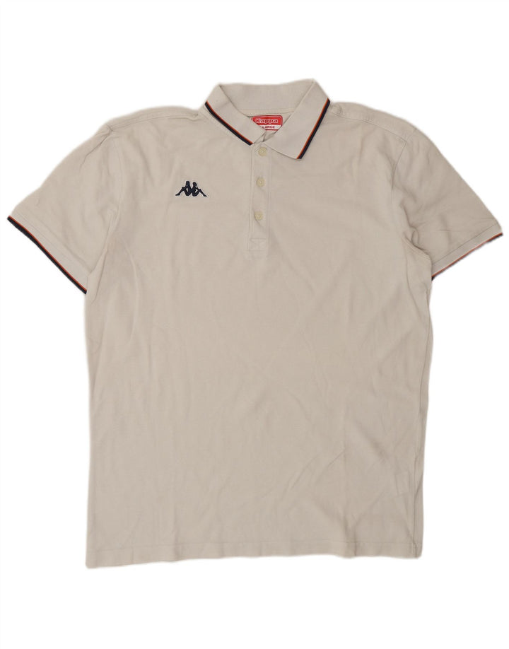Polo Kappa Uomo XL Cotone Bianco