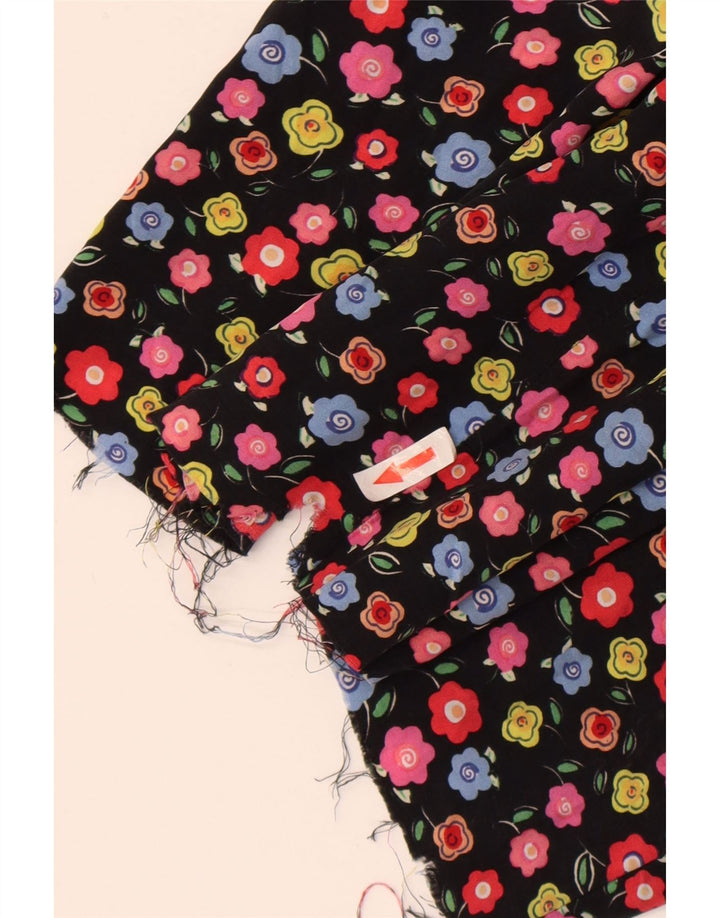 Abito sottoveste da donna Benetton UK 12 medio nero floreale