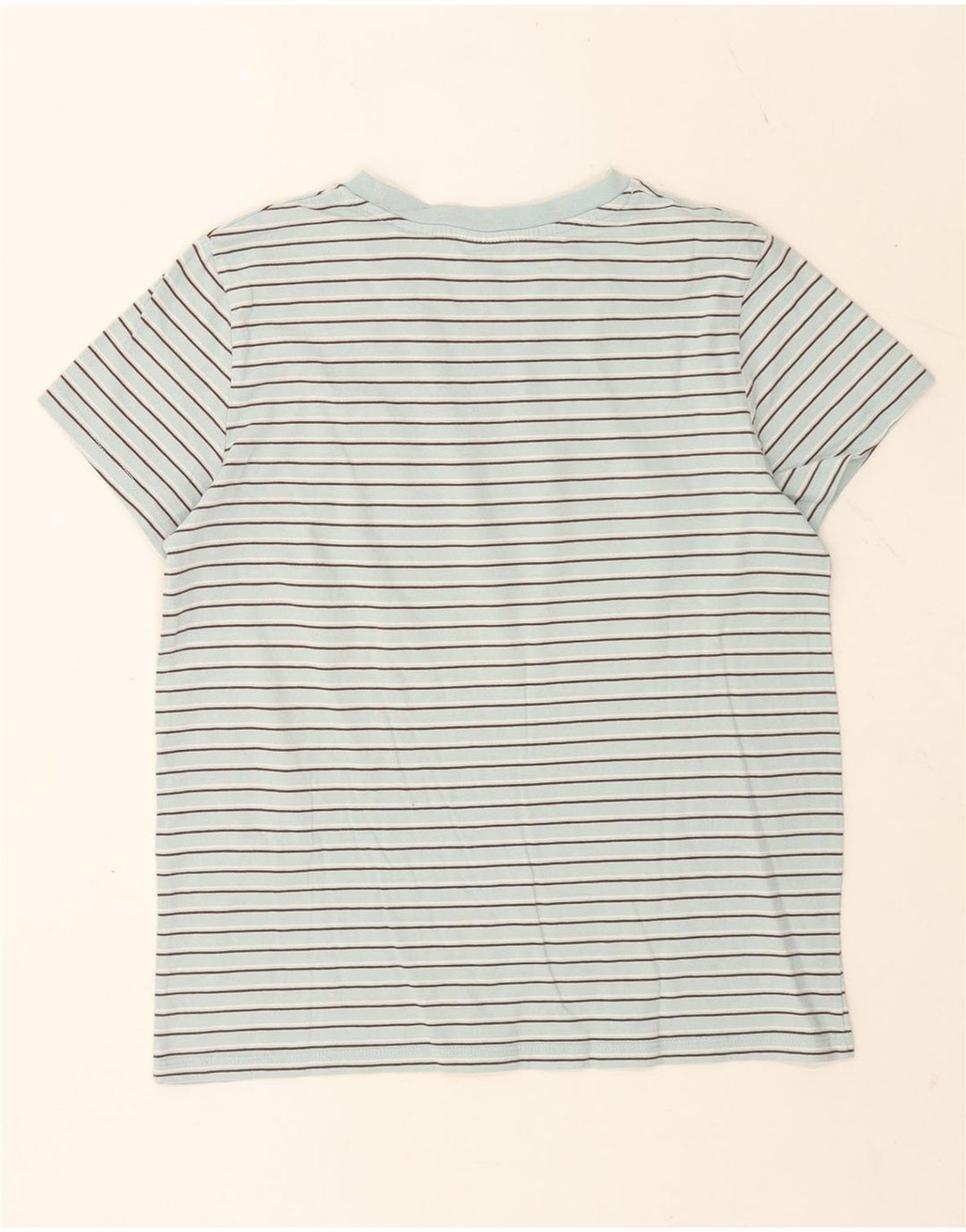 T-shirt da donna Levi's Top UK 14 cotone a righe blu medio