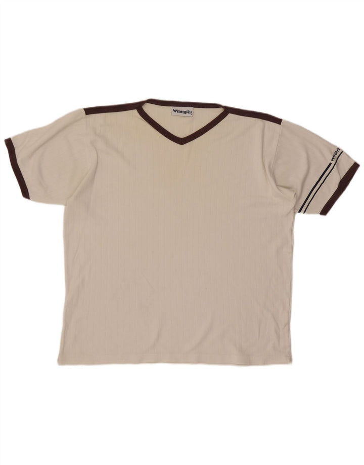 T-shirt da uomo Wrangler Top XL bianca color block