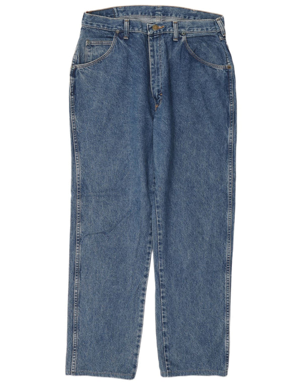 Jeans dritti da uomo Wrangler W32 L29 cotone blu
